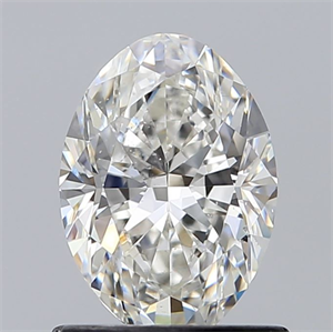 Picture of Natural Diamond 0.91 Carats, Oval with  Cut, F Color, SI1 Clarity and Certified by GIA