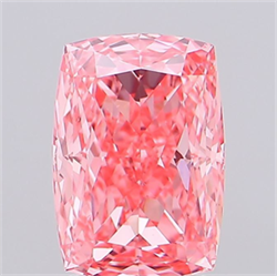 Picture of Lab Grown Diamond 2.56 Carats, CUSHION MODIFIED with  Cut, Fancy Vivid Pink Color, VS1 Clarity and Certified by IGI