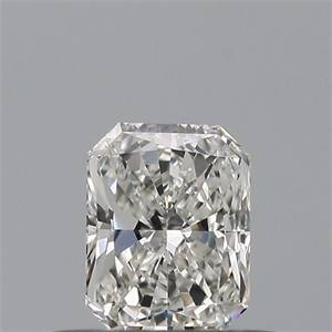 Picture of Natural Diamond 0.38 Carats, Radiant with  Cut, I Color, VVS1 Clarity and Certified by GIA