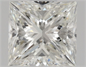 Natural Diamond 0.51 Carats, Princess with  Cut, H Color, VVS1 Clarity and Certified by GIA