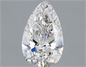 Natural Diamond 0.43 Carats, Pear with  Cut, F Color, SI1 Clarity and Certified by GIA