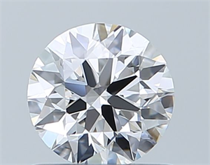 Foto Diamante Natural 0.66 quilates, Redondo , Color D, claridad VVS1 y certificado GIA de