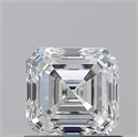 Natural Diamond 1.01 Carats, Asscher with  Cut, H Color, VS1 Clarity and Certified by GIA