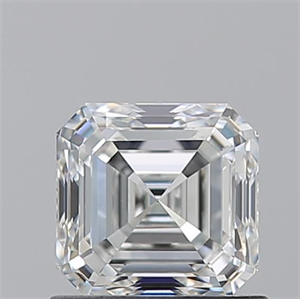 Picture of Natural Diamond 1.01 Carats, Asscher with  Cut, H Color, VS1 Clarity and Certified by GIA