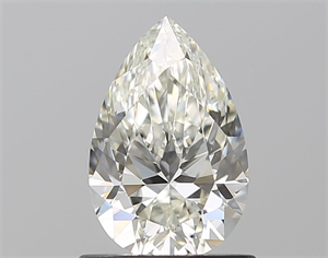 Picture of Natural Diamond 0.90 Carats, Pear with  Cut, J Color, FL Clarity and Certified by GIA