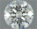 Natural Diamond 0.70 Carats, Round with Excellent Cut, L Color, VS2 Clarity and Certified by IGI