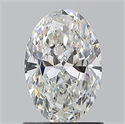 Natural Diamond 1.00 Carats, Oval with  Cut, F Color, IF Clarity and Certified by GIA