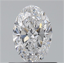Natural Diamond 0.60 Carats, Oval with  Cut, D Color, VS1 Clarity and Certified by GIA
