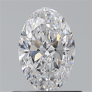 Picture of Natural Diamond 0.60 Carats, Oval with  Cut, D Color, VS1 Clarity and Certified by GIA