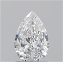 Natural Diamond 1.01 Carats, Pear with  Cut, E Color, SI1 Clarity and Certified by GIA
