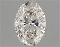 Natural Diamond 0.70 Carats, Oval with  Cut, J Color, VS1 Clarity and Certified by GIA