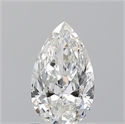 Diamante Natural 0.90 quilates, De pera , Color H, claridad SI1 y certificado GIA