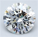 Natural Diamond 3.01 Carats, Round with Excellent Cut, F Color, VS1 Clarity and Certified by GIA