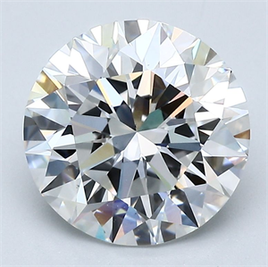 Picture of Natural Diamond 3.01 Carats, Round with Excellent Cut, F Color, VS1 Clarity and Certified by GIA