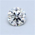 Natural Diamond 0.70 Carats, Round with Excellent Cut, H Color, SI2 Clarity and Certified by GIA
