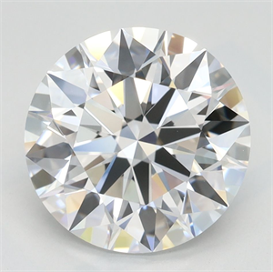 Picture of Lab Grown Diamond 3.10 Carats, Round with Ideal Cut, D Color, IF Clarity and Certified by IGI