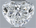 Natural Diamond 0.42 Carats, Heart with  Cut, G Color, VVS2 Clarity and Certified by GIA