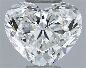 Foto Diamante Natural 0.42 quilates, Corazón , Color G, claridad VVS2 y certificado GIA de