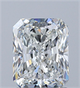 Natural Diamond 1.50 Carats, Radiant with  Cut, G Color, VS1 Clarity and Certified by GIA