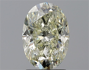 Picture of Natural Diamond 2.01 Carats, Oval with  Cut, K Color, SI2 Clarity and Certified by HRD