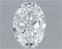 Natural Diamond 0.51 Carats, Oval with  Cut, D Color, SI1 Clarity and Certified by GIA