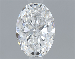 Picture of Natural Diamond 0.51 Carats, Oval with  Cut, D Color, SI1 Clarity and Certified by GIA