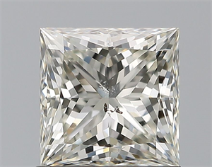 Foto Diamante Natural 1.20 quilates, Princesa , Color J, claridad SI2 y certificado GIA de