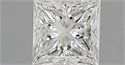 Natural Diamond 0.52 Carats, Princess with  Cut, F Color, IF Clarity and Certified by IGI
