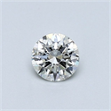 Diamante Natural 0.40 quilates, Redondo , Color I, claridad VVS2 y certificado GIA