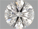 Natural Diamond 0.69 Carats, Round with Excellent Cut, J Color, SI1 Clarity and Certified by GIA