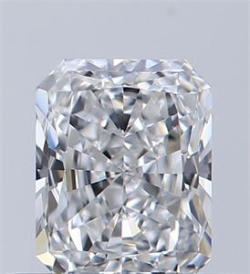 Picture of Natural Diamond 0.38 Carats, Radiant with  Cut, E Color, VS1 Clarity and Certified by GIA