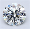 Diamante Natural 3.71 quilates, Redondo , Color H, claridad VS1 y certificado GIA