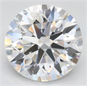 Lab Grown Diamond 4.43 Carats, Round with Excellent Cut, D Color, VVS1 Clarity and Certified by GIA