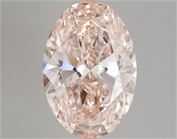 Picture of Lab Grown Diamond 9.05 Carats, Oval with  Cut, Fancy Intense Pink Color, VVS2 Clarity and Certified by IGI