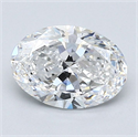 Natural Diamond 1.21 Carats, Oval with  Cut, E Color, VVS1 Clarity and Certified by GIA