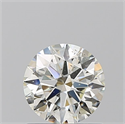 Natural Diamond 0.90 Carats, Round with Excellent Cut, K Color, SI2 Clarity and Certified by GIA