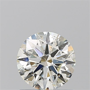 Picture of Natural Diamond 0.90 Carats, Round with Excellent Cut, K Color, SI2 Clarity and Certified by GIA