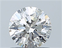 Natural Diamond 0.72 Carats, Round with Excellent Cut, G Color, IF Clarity and Certified by IGI