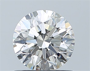 Picture of Natural Diamond 0.72 Carats, Round with Excellent Cut, G Color, IF Clarity and Certified by IGI