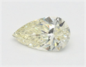 Natural Diamond 0.50 Carats, Pear with  Cut, N Color, SI2 Clarity and Certified by GIA