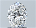 Natural Diamond 0.90 Carats, Oval with  Cut, F Color, IF Clarity and Certified by GIA