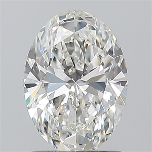 Picture of Natural Diamond 1.20 Carats, Oval with  Cut, G Color, SI1 Clarity and Certified by GIA