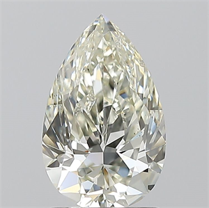 Picture of Natural Diamond 1.50 Carats, Pear with  Cut, K Color, SI1 Clarity and Certified by GIA