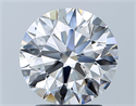 Natural Diamond 2.51 Carats, Round with Excellent Cut, D Color, SI1 Clarity and Certified by GIA