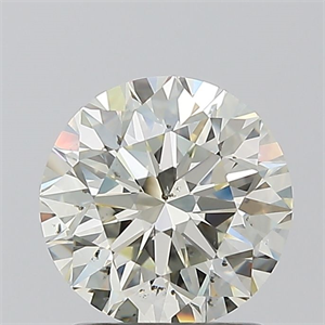Picture of Natural Diamond 1.40 Carats, Round with Excellent Cut, L Color, SI1 Clarity and Certified by GIA