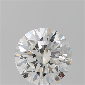 Picture of Natural Diamond 3.01 Carats, Round with Excellent Cut, H Color, SI1 Clarity and Certified by GIA