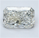 Natural Diamond 2.51 Carats, Radiant with  Cut, F Color, SI2 Clarity and Certified by GIA