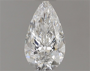 Picture of Natural Diamond 0.40 Carats, Pear with  Cut, E Color, VS1 Clarity and Certified by GIA