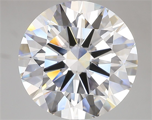 Picture of Lab Grown Diamond 7.04 Carats, Round with Ideal Cut, E Color, VVS1 Clarity and Certified by IGI