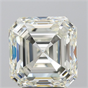 Natural Diamond 5.02 Carats, Asscher with  Cut, I Color, VVS1 Clarity and Certified by IGI